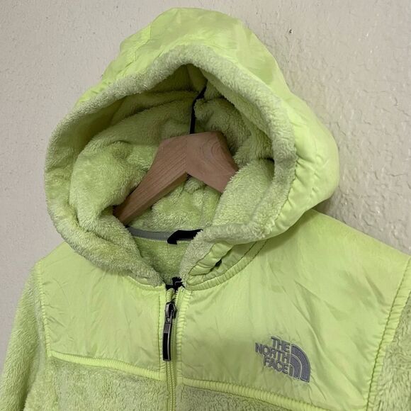 The North Face Oso Fleece Zip Up Hoodie Neon Yellow Gorpcore Style ARHB Size S - Picture 5 of 15